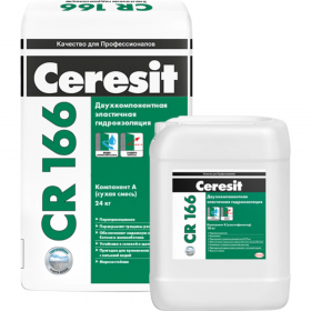 Гид­ро­изо­ля­ция це­мент­ная «Ceresit» CR 166, 1509122, 24 кг