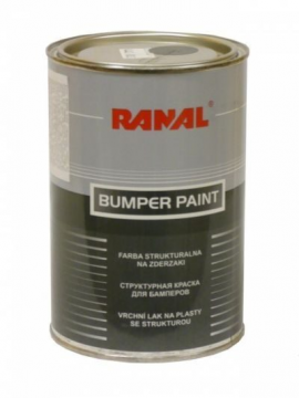 Структурная краска для бамперов RANAL черная 0,5 кг