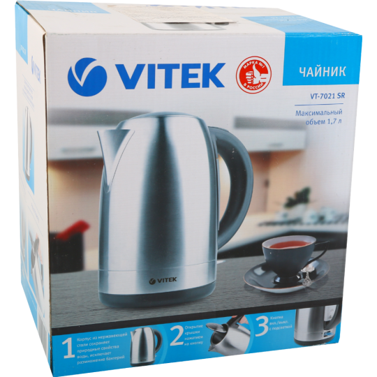 Электрочайник «Vitek» VT-7021SR, 1.7 л