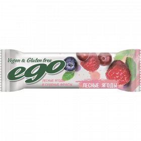 Про­те­и­но­вый ба­тон­чик «Ego» фрук­то­во-ягод­ный, лесные ягоды, 40 г