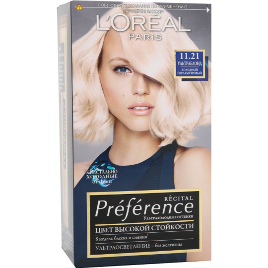 Краска «L'Oreal Paris» Preference Feria, перламутровый 11.21.