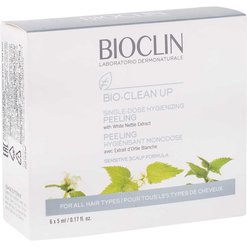 BIOCLIN BIO-CLEAN UP Крем-пилинг для всех типов волос, 6х5 мл