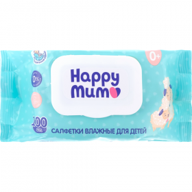 Сал­фет­ки влаж­ные дет­ские «Happy Mum» 100 шт