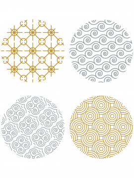 Самоклеящиеся круглые этикетки "декоративные точки с золотым и серебряным принтом", D 39 мм, 120 шт. в наборе