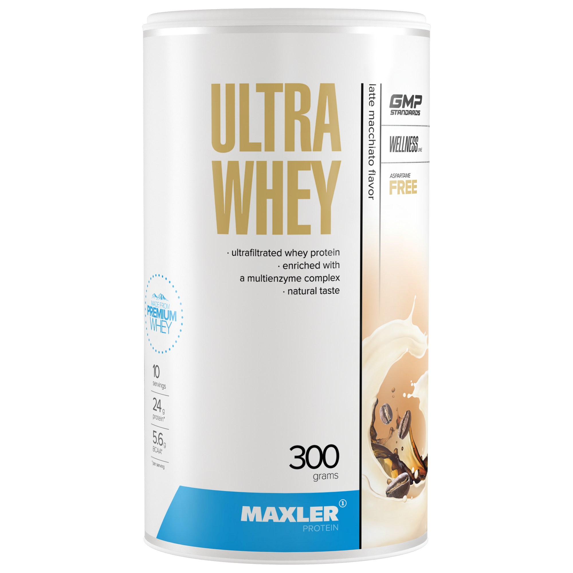 Протеин Maxler Ultra Whey 300 g (can) - Latte Macchiato