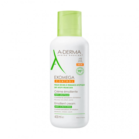 A-DERMA EXOMEGA CONTROL Смягчающий крем для лица и тела 400 мл