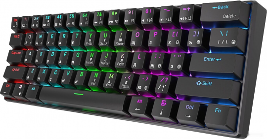 Клавиатура Royal Kludge RK61 RGB (черный, RK Red)