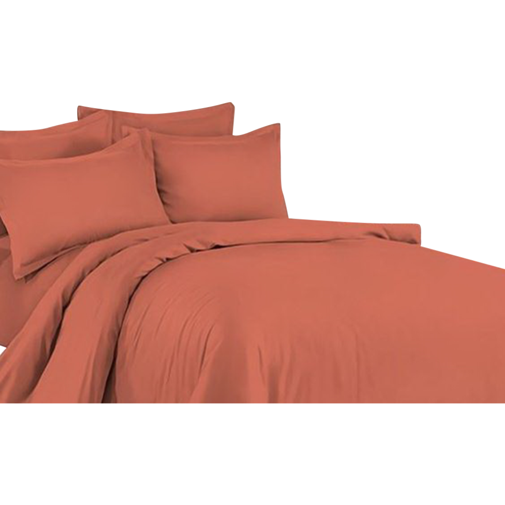 Комплект постельного белья «Luxor» №16-1541 TPX 2.0 с европростыней, корал, сатин