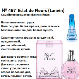 Духи Рени Reni 467 Аромат направления Eclat de Fleurs (Lanvin) - 100 мл