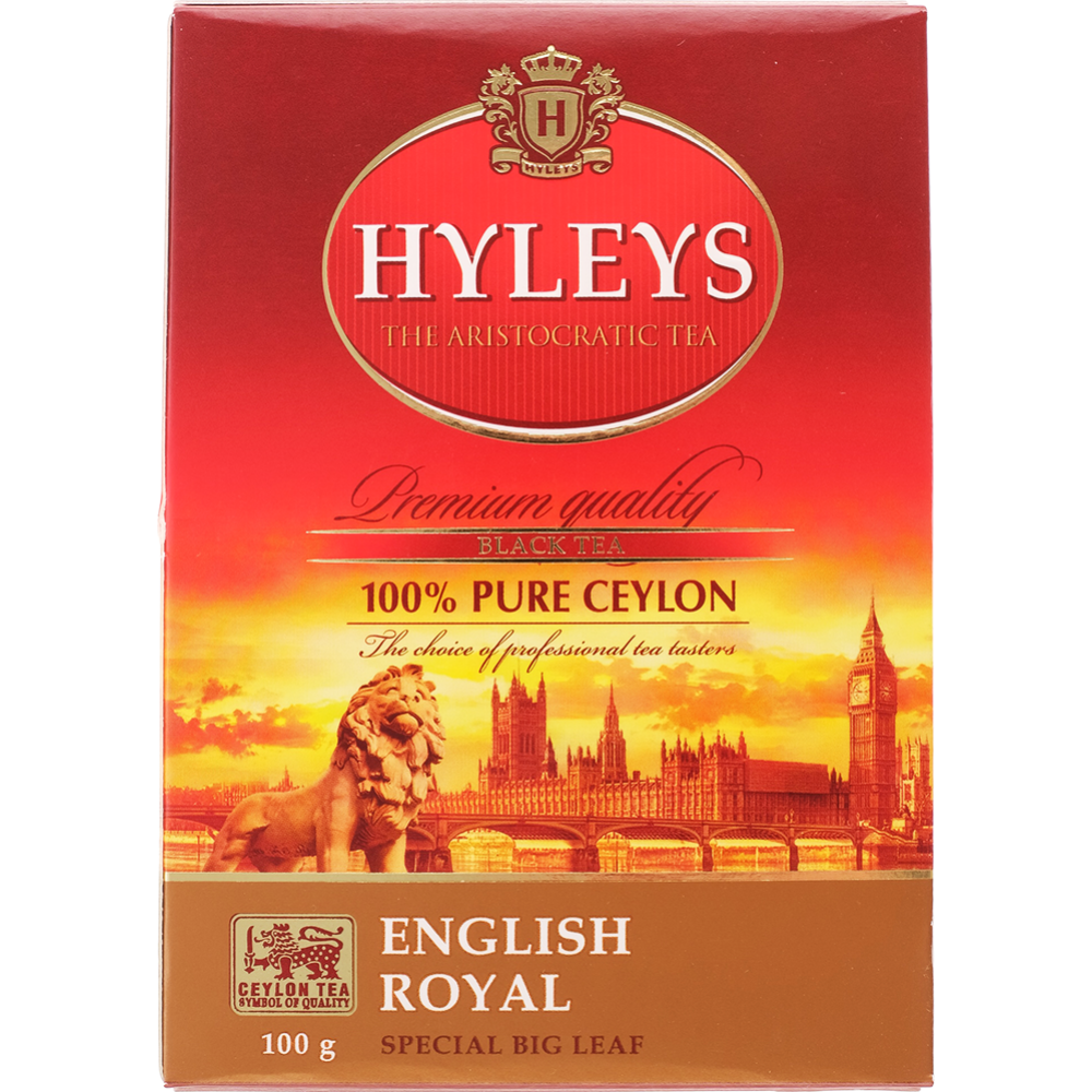 Чай черный крупнолистовой «Hyleys» английский королевский, 100 г #0