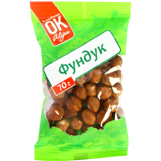 Фундук «ОК» очищенный, 70 г