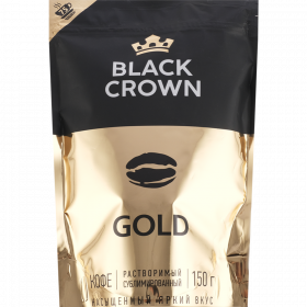 Кофе рас­тво­ри­мый «Black Crown» Gold, 150 г