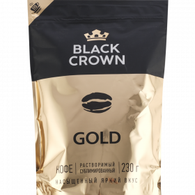 Кофе рас­тво­ри­мый «Black Crown» Gold, 230 г