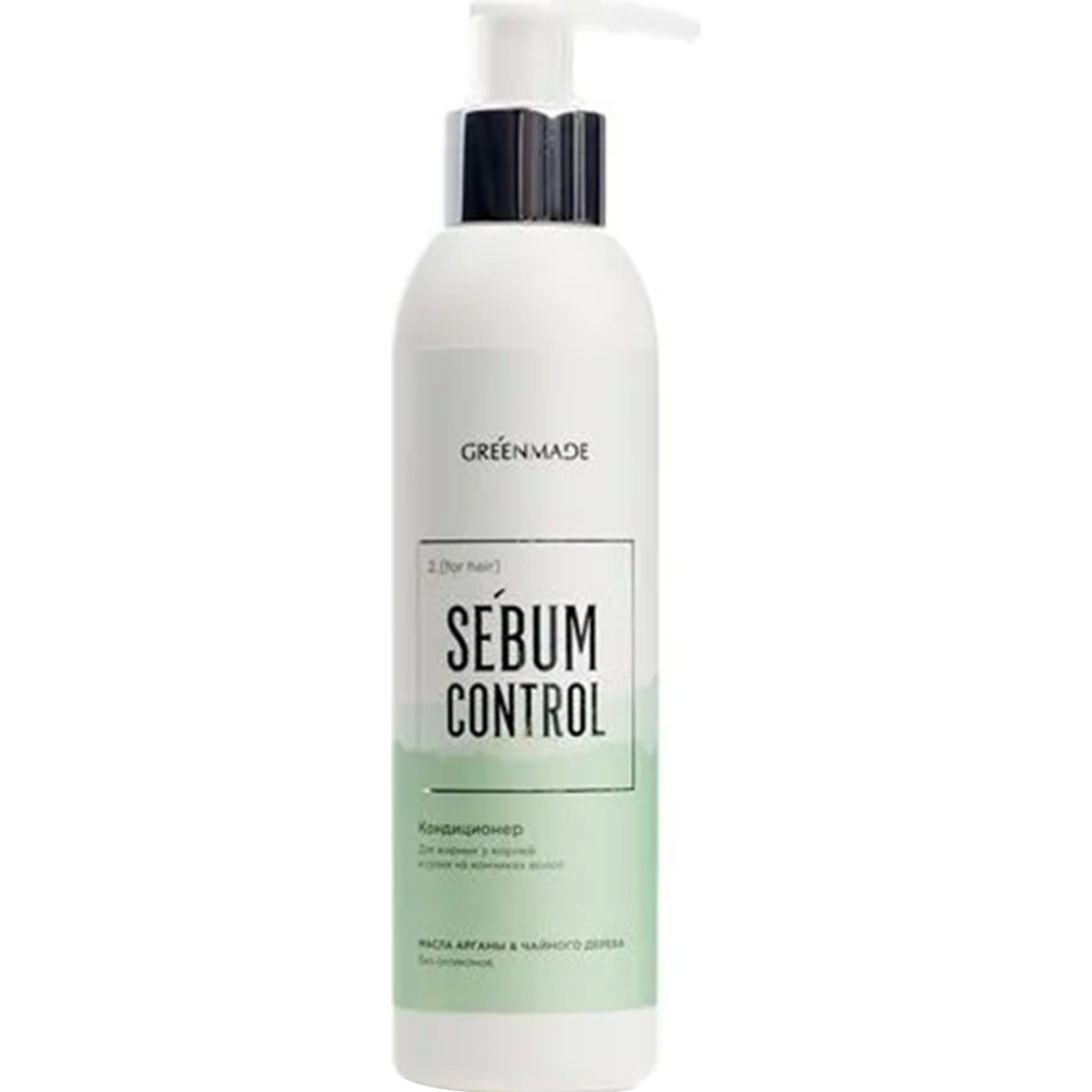 Кондиционер для волос «Greenmade» для жирных у корней и сухих на кончиках волос, Sebum Control, 200 мл
