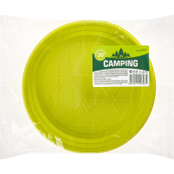 Набор од­но­ра­зо­вых та­ре­лок «Camping» 165 мм, 20 шт