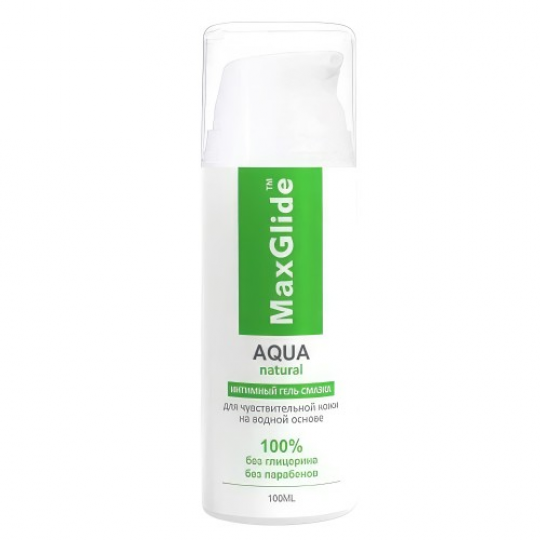 Гель-смазка гипоаллергенный для чувствительной кожи на водной основе MaxGlide Aqua Natural (100 мл)