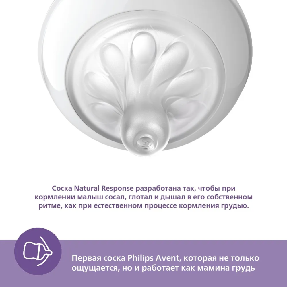 Бутылочка для кормления «Philips Avent» Natural Response, SCY900/01, 125 мл