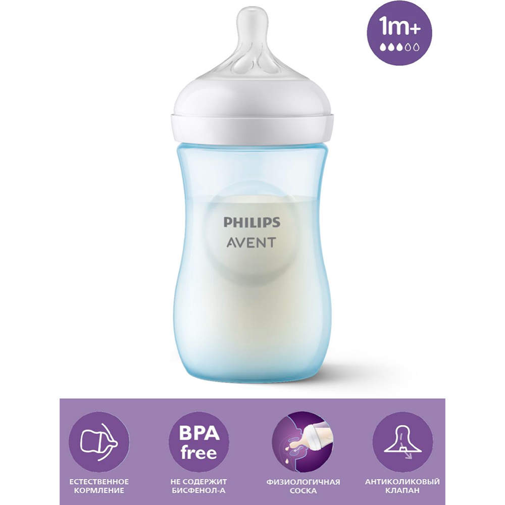 Бутылочка для кормления «Philips Avent» Natural Response, SCY903/21, 250 мл