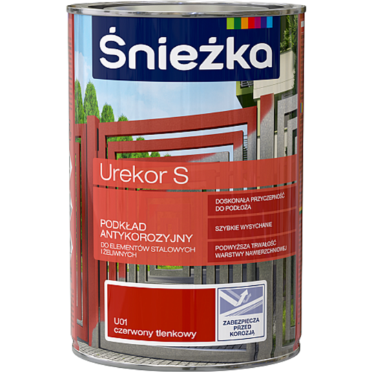 Грунтовка «Sniezka» Urekor S, красная, 1 л