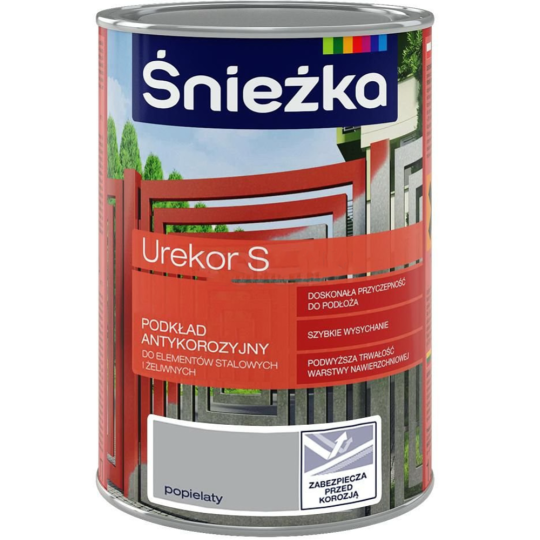 Грунтовка «Sniezka» Urekor S, пепельная, 1 л