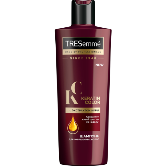 Шампунь для окрашенных волос «Tresemme» Keratin Color, 400мл