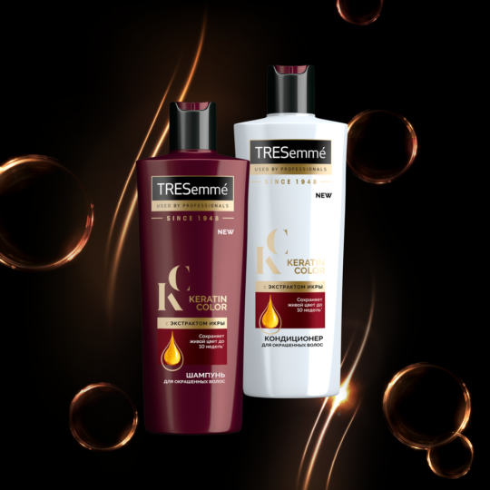 Шампунь для окрашенных волос «Tresemme» Keratin Color, 400мл