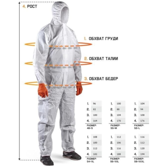 Защитный комбинезон «Jeta Safety» JPC75b-XL