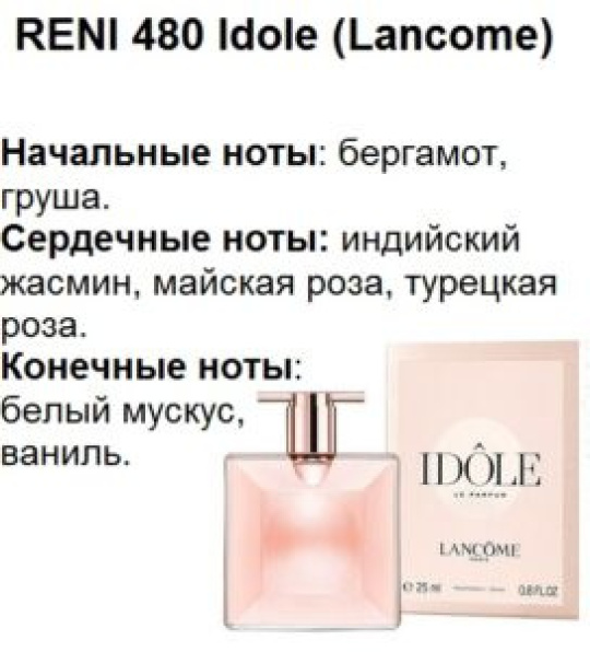 Духи Рени Reni 480 Аромат направления Idole (Lancome) - 100 мл