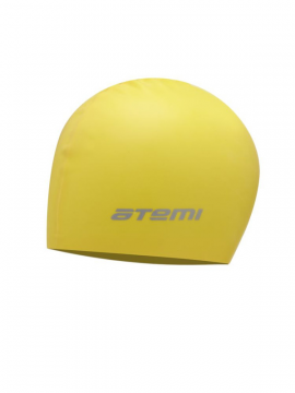Шапочка для плавания Atemi, желтый (силикон)