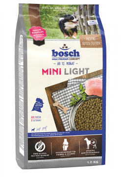 Корм для собак склонных к полноте Bosch Mini Light 1кг
