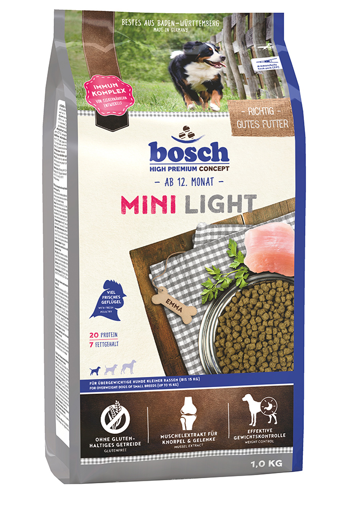 Корм для собак склонных к полноте Bosch Mini Light (Бош Мини Лайт) 1кг