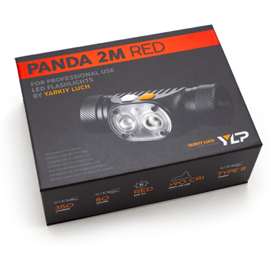 Фонарь «Яркий Луч» YLP PANDA 2M-RED, Samsung LH351D max