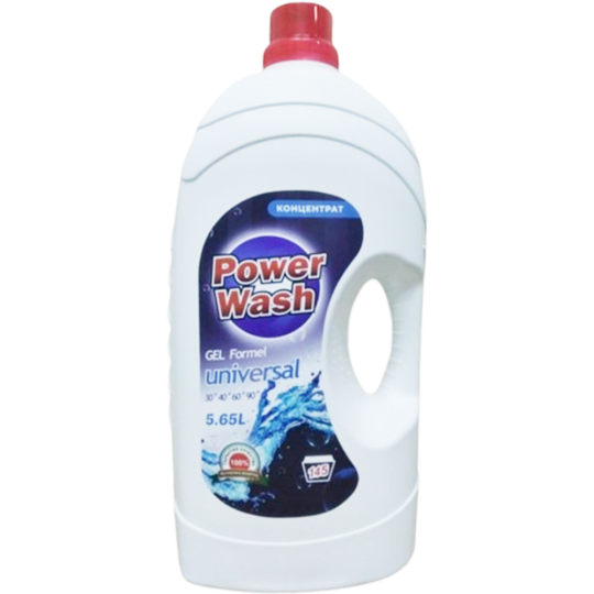 Гель для стирки «Power Wash» Universal, 5.65 л