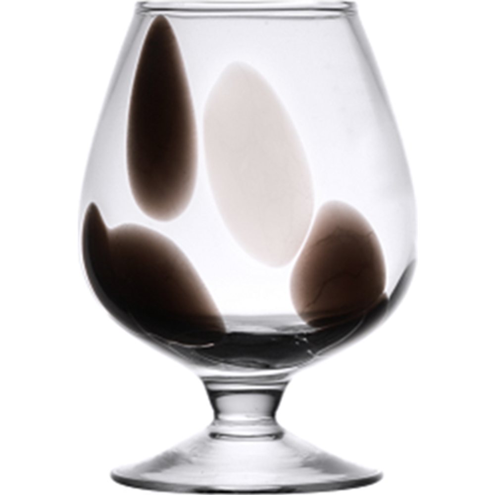 Набор бокалов «Неман» Цветная крошка, 37504, черный/белый, 6 шт