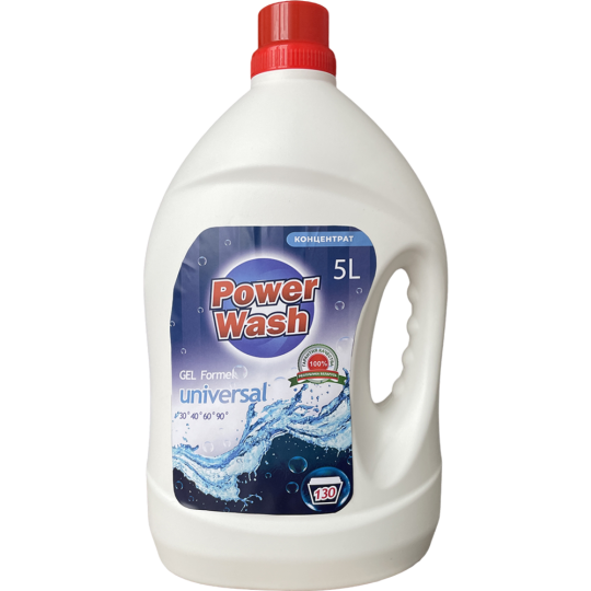 Гель для стирки «Power Wash» Universal, 5л