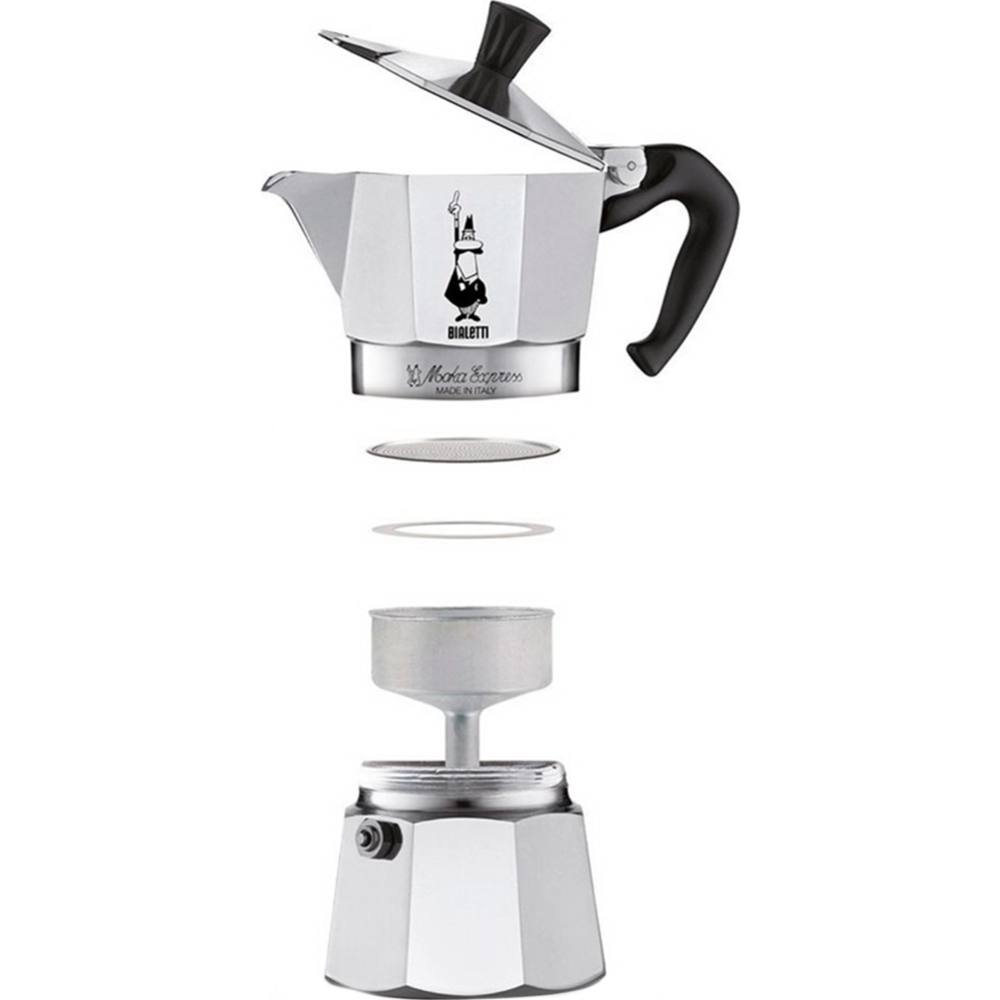 Гейзерная кофеварка «Bialetti» Moka Express, 3 порции, 120 мл