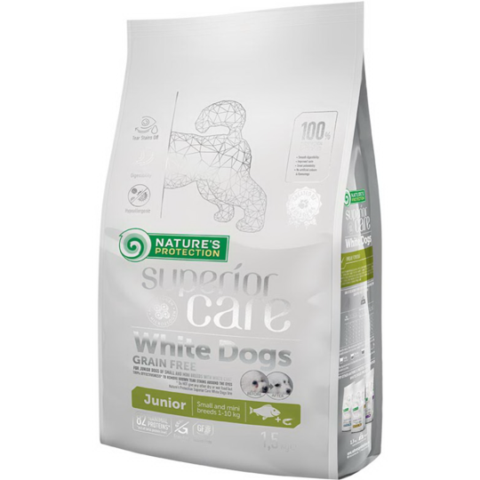 Корм для щенков «Nature'S Protection» Superior Care White Dog White Fish, 10 кг