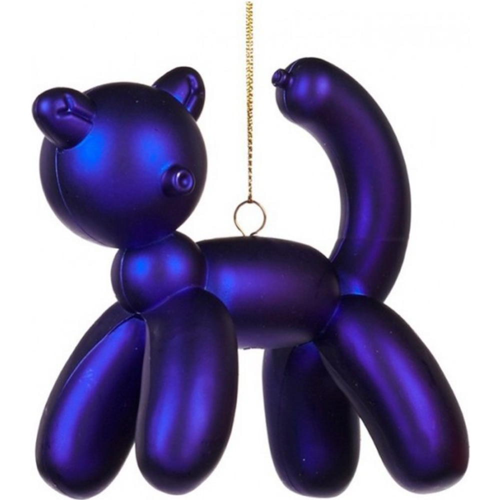 Елочная игрушка «Goodwill» Кот, PL 52528_1, синий, 9 см