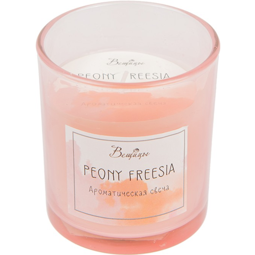 Ароматическая свеча «Вещицы» Peony Freesia, 70х70х80 мм