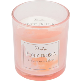 Ароматическая свеча «Вещицы» Peony Freesia, 70х70х80 мм