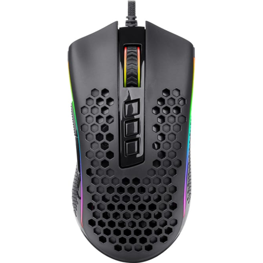 Мышь «Redragon» Storm RGB,12400dpi, легкая, черный, 77854