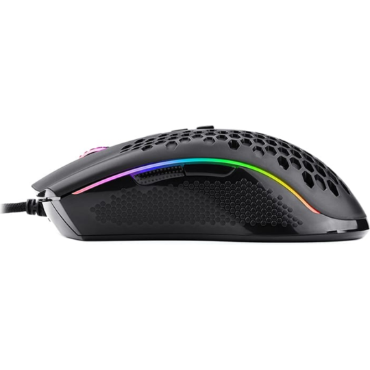 Мышь «Redragon» Storm RGB,12400dpi, легкая, черный, 77854