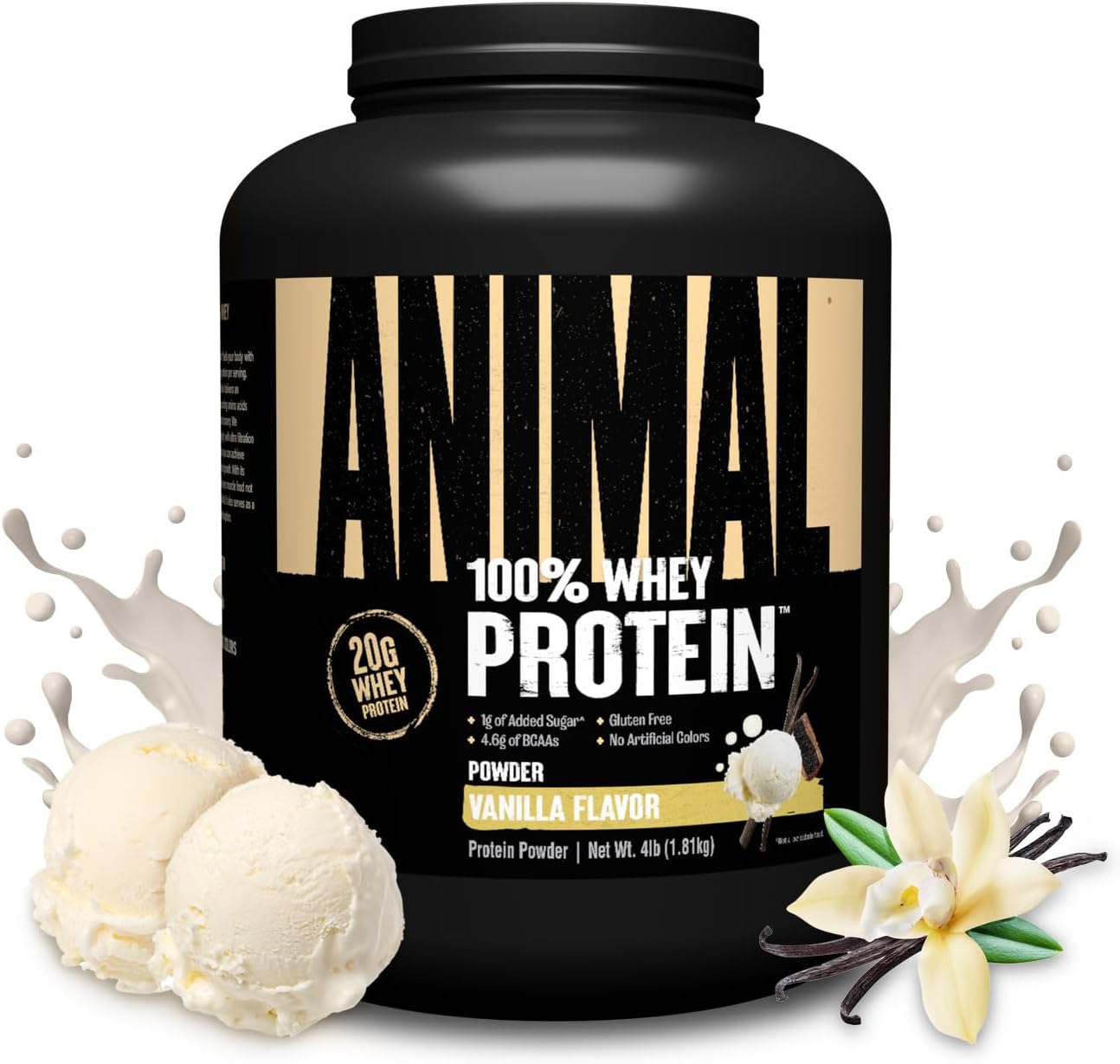 Сывороточный протеин Animal 100% Whey Protein, 1810г, Ваниль