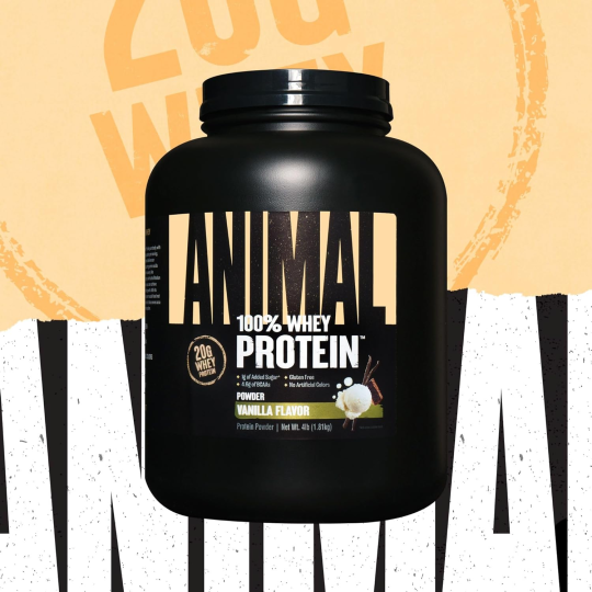 Сывороточный протеин Animal 100% Whey Protein, 1810г, Ваниль