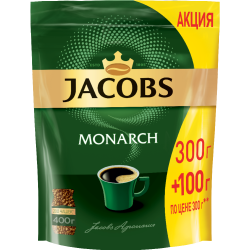 Кофе рас­тво­ри­мый «Jacobs» Monarch, 400 г