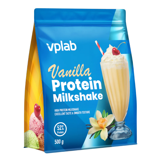 Сывороточный протеиновый коктейль VPlab Protein Milkshake, 500г, ваниль