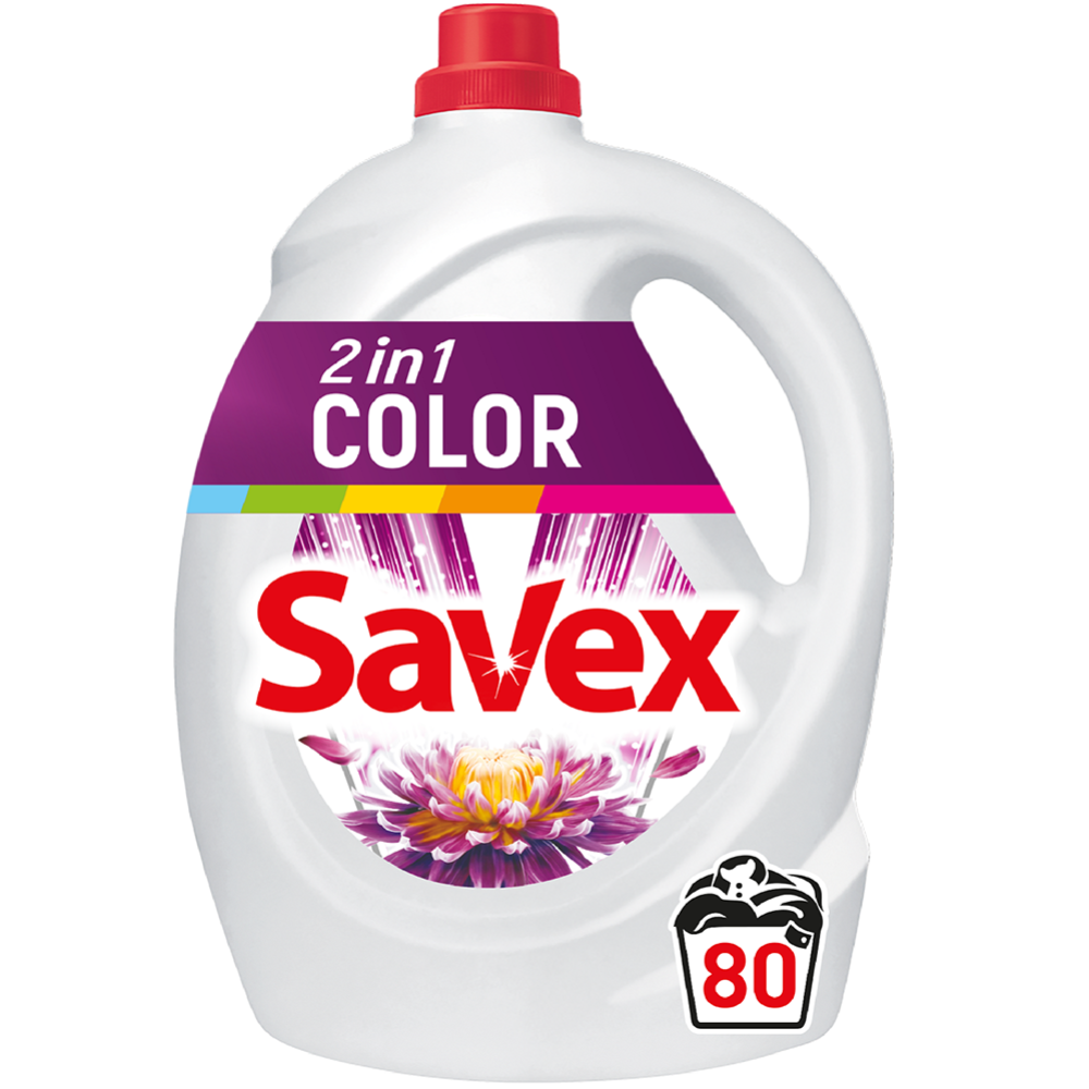 Гель для стирки «Savex» 2 в 1, Color, 4.4 л #0