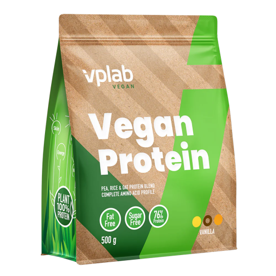 Растительный протеин VPlab Vegan Protein, 500г, ваниль