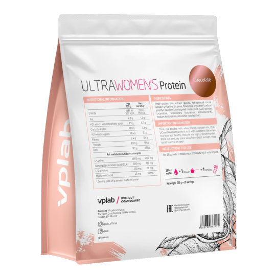 Сывороточный протеин VPlab Ultra Women`s Protein, 500г, шоколад