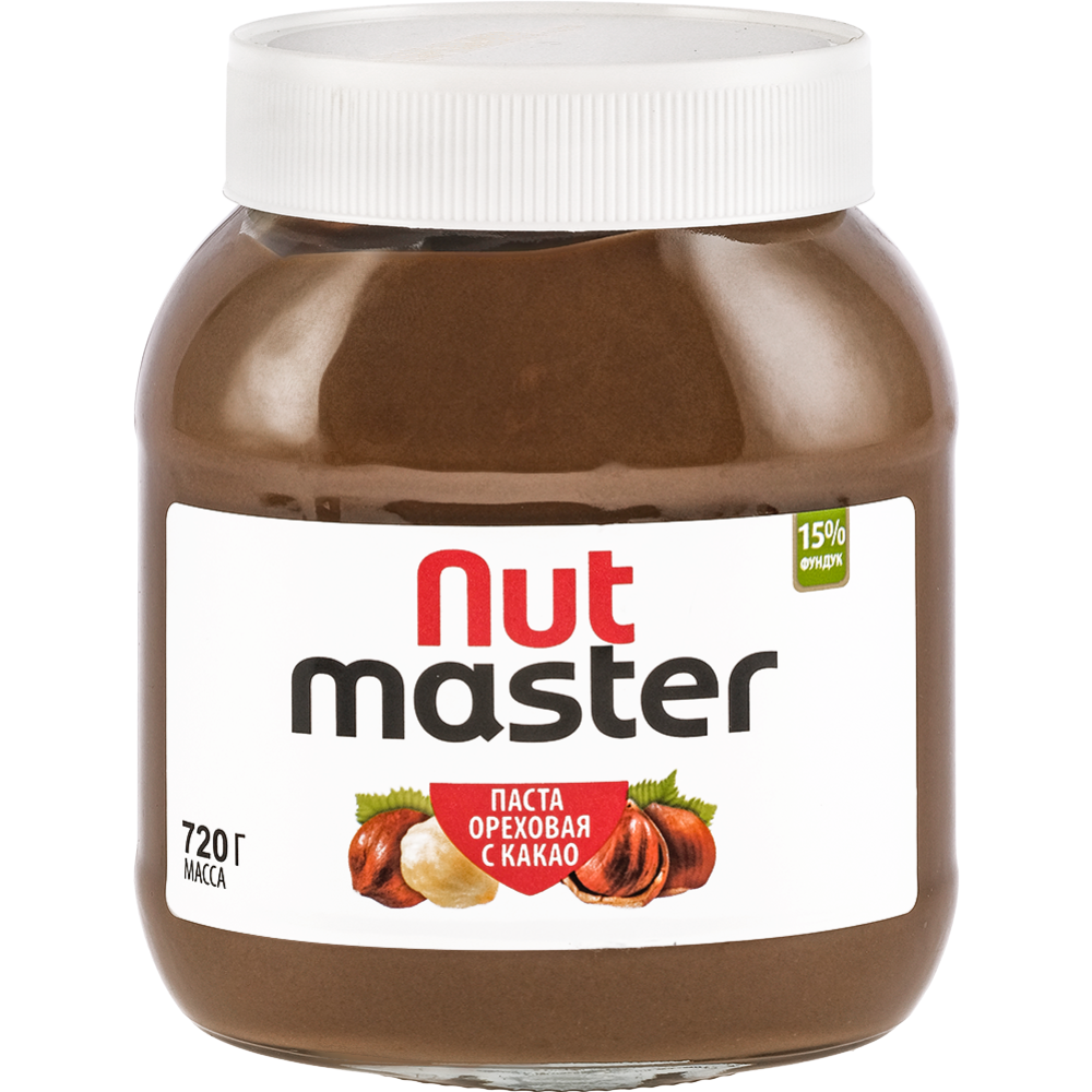 Паста оре­хо­вая «Nut Master» с какао, 720 г